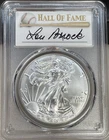 2020 $1 Silver Eagle PCGS MS70 Lou Brock First Day of Issue HOF