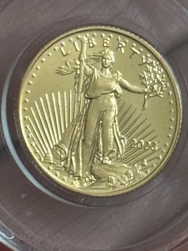 2023 1/10 OZ GOLD EAGLE BU ENCAPSULATED WITH  MINT BOX NO COA MPRICE LOWERED