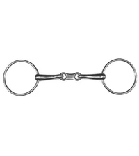 New! Stainless steel FRENCH LINK LOOSE RING SNAFFLE BIT in 3 Mouth Sizes!