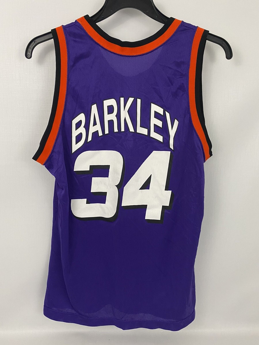 Vintage CHARLES BARKLEY Phoenix Suns Purple CHAMPION Jersey Size