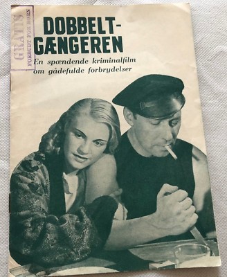 Der Schatten des Herrn Monitor Carl Raddatz Dahlke 1950 Danish Movie Program