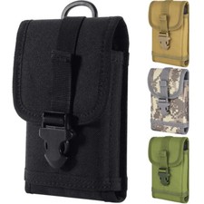 Tactical Molle Men Phone Pouch Military Waist Clip-On Holster Bag with Belt Clip