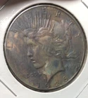 1926 S $1 Peace Silver Dollar US Coin Toned AU About Uncirculated