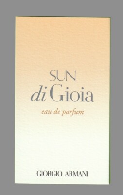Carte Advertising - Advertising Card - Sun Di Gioia von Giorgio Armani 