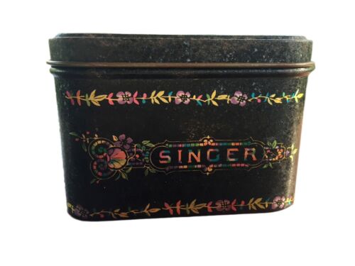 Vintage Singer Sewing Machine collectors tin in good used condition - Picture 6 of 6