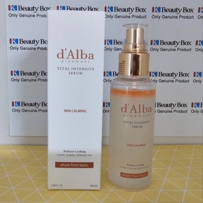 D'ALBA PIEDMONT Vital Intensive Serum 100ml Skin Calming Mist Serum Made in kore