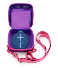 CASEMATIX Purple Travel Case for MINIROLL Bluetooth Speaker  Cable Accessories