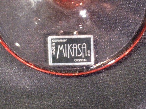Mikasa Terrace Coral Optic Wine Glasses Set of 4 - Picture 12 of 12