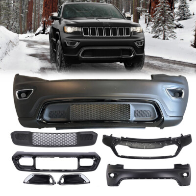 For 2017 2018 2019 2020 2021 2022 Jeep Grand Cherokee Complete Front Bumper New