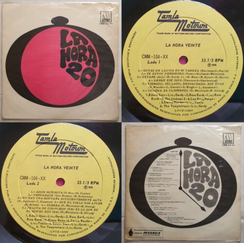 V/A DIANA ROSS STEVIE WONDER THE TEMPTATIONS 1970 MONO UNIQ CVR & ERRORS CHILEAN