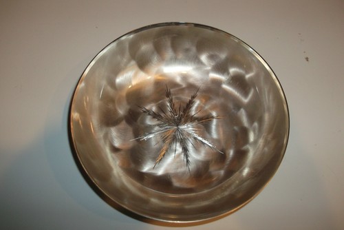 MCM Mid-Century Modern WMF IKORA Germany  Brass Silver Plate Atomic Star Bowl  - Bild 1 von 7