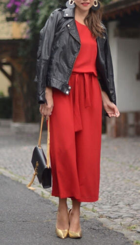 ZARA Rojo Espalda Abierta Elegante Mono Recortado Vestido Rojo Monos Espalda Sin Espalda Talla M | eBay ZARA Rojo Espalda Abierta Elegante Mono Recortado Vestido Rojo Monos Espalda Sin Espalda Talla M | eBay