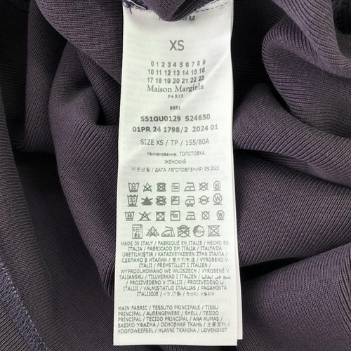 Maison Margiela sweatshirt S51GU0129S24650392XS cotton Purple NEW mens #XS - Picture 6 of 7