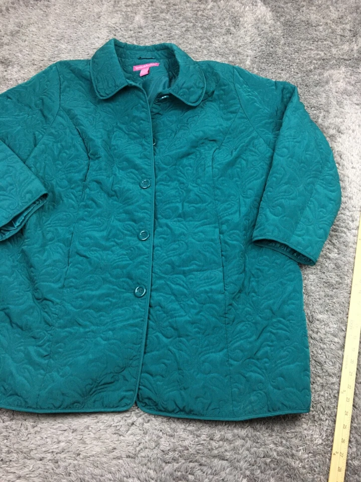 Abrigo Mujer Within Chore Talla 2X Azul Verde 29-3098-0 Poliéster Foto 2 de 4