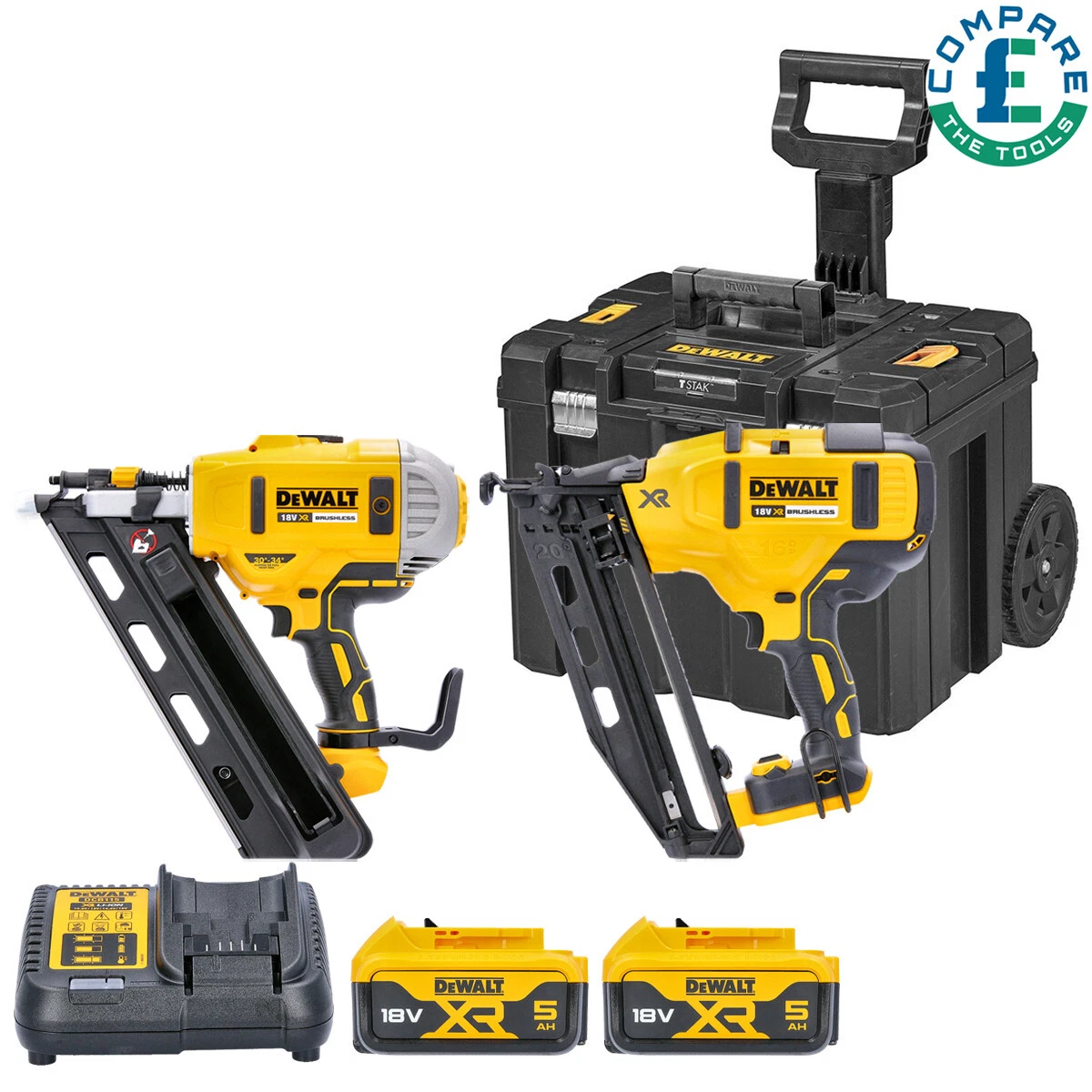 Dewalt battery 2024 finish nailer