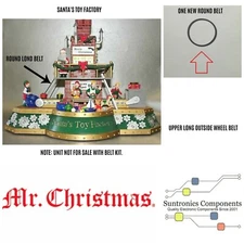 MR CHRISTMAS - SANTA'S TOY FACTORY  ROUND LONG WHEEL   BELT