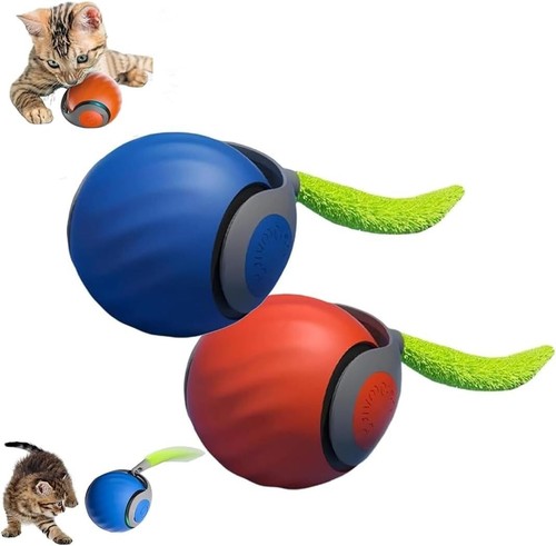 Speedy Tail 3.0 Pet Toy, 2025 New Automatic Moving Dog Balls Blue & Orange 2PCS - 第 1/7 張圖片