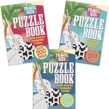 Tallon Travel Size Puzzle Book- Contains Word Search Crossword Sudoku Puzzles X1