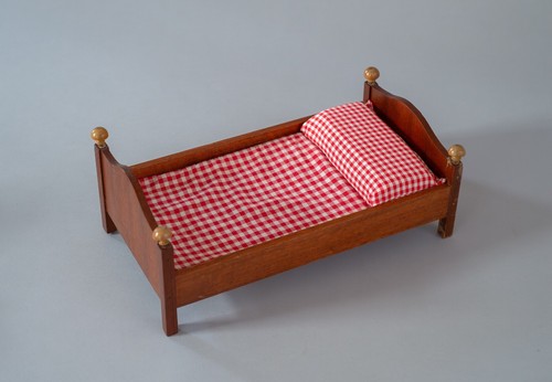 Puppe mit Puppenbett - Retro Kinderspielzeug 60er Jahre - Bild 5 von 6