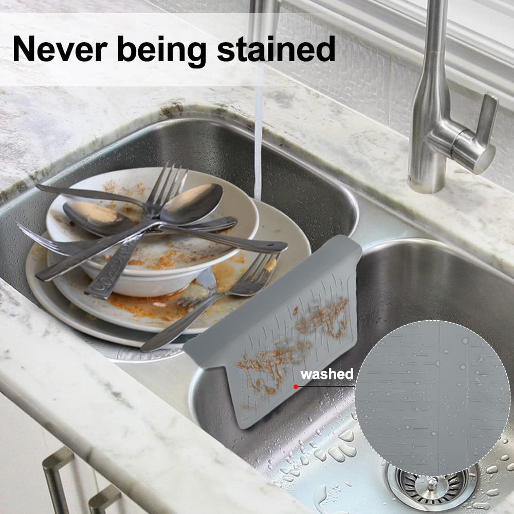 Sink Saddle Ultra Thin Silicone Sink Divider Mat Kitchen Sink Protector