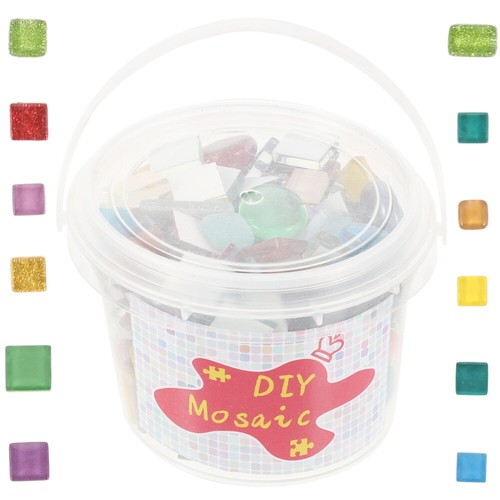 1 Bucket of Mosaic Tiles Pieces Handmade Craft Material DIY Household Mosaic - Picture 2 of 12