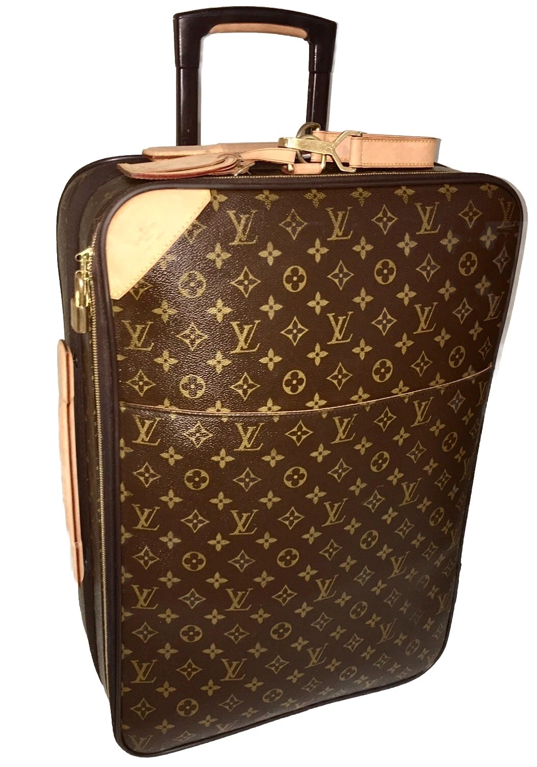 LOUIS VUITTON（LV） Autentica valigia classica Louis Vuitton Pegase 55 con etichetta nome sacchetto antipolvere Coa