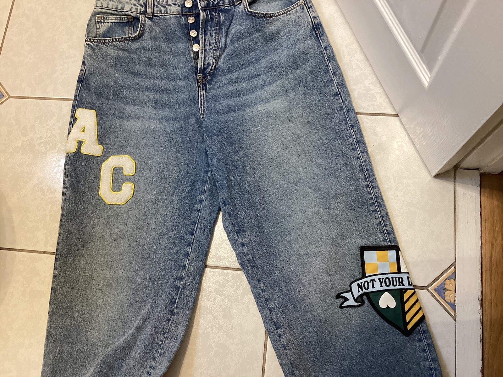 H& M DIVIDED  RARE LADIES JEANS SIZE EUR 42, Size 14 UK image 5