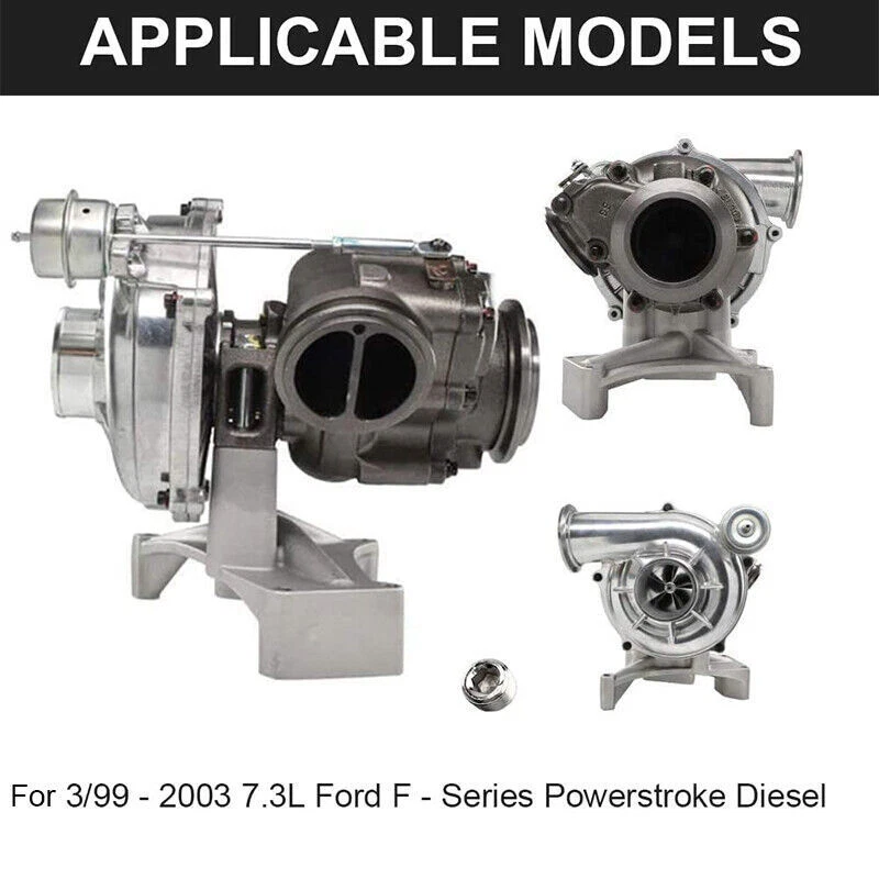 Turbo Pedestal+Bolts & Housing Fit For 1999-03 Ford Powerstroke Diesel 7.3L Foto 3 de 4