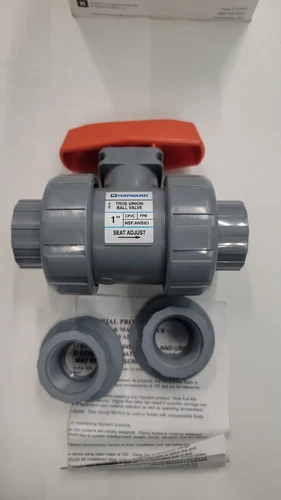 Hayward 1" Pipe, Full Port, PVC Full Port Ball Valve Bi-Directional, Socket x Th