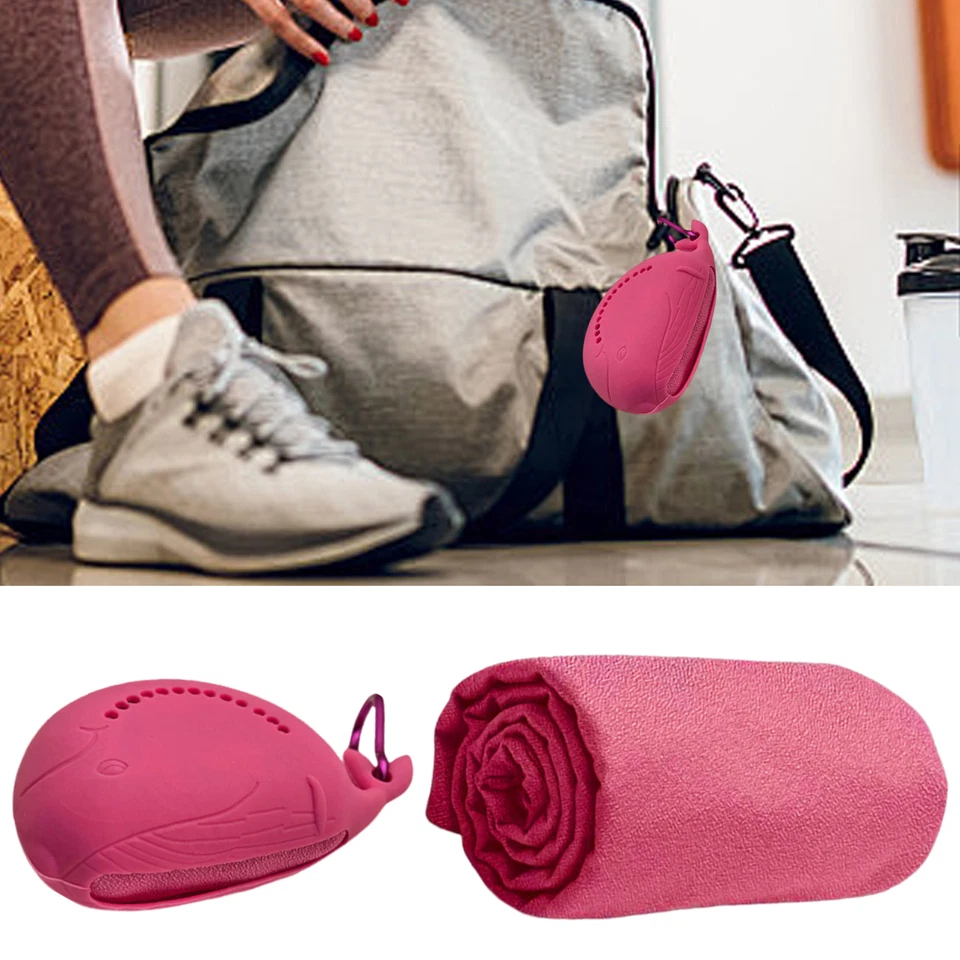 Toalhas esportivas para suor toalha de secagem rápida para acampamento macio leve charmoso - Imagem 2 de 4