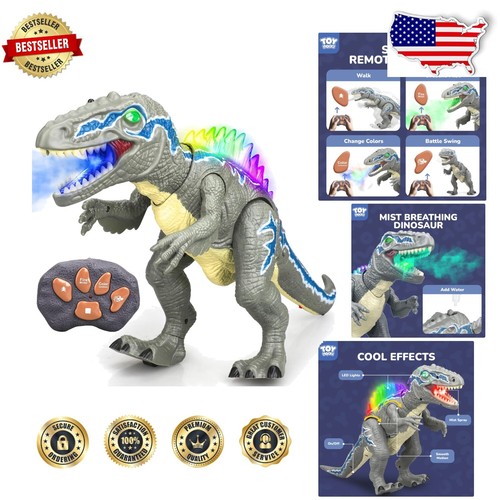 Safe, Non-Toxic Remote Control Dinosaur Toy for Indoor/Outdoor Play - Ages 3-12