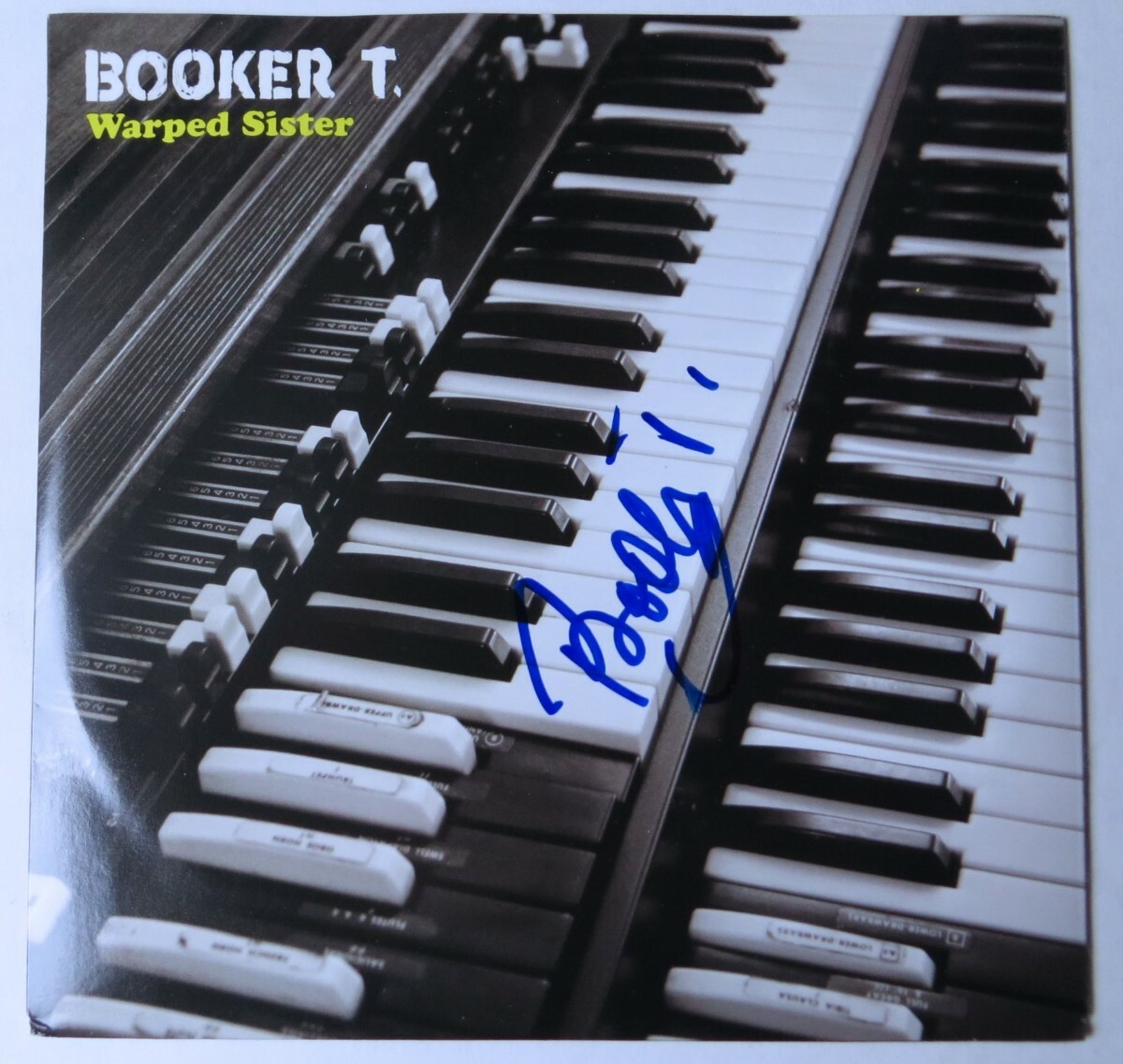 Booker T. Autographed Signed 45" Record Sleeve Warped Sister JSA EE19991 