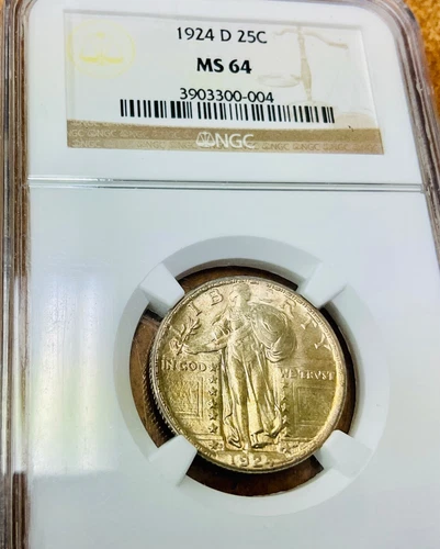 1924D NGC MS 64 Standing Liberty Quarter 25 cent