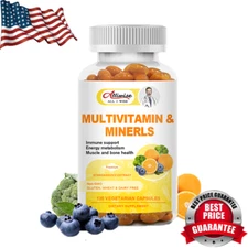 Men's Multivitamin Minerls Capsules Immune Support Energy Metabolism 120Pcs