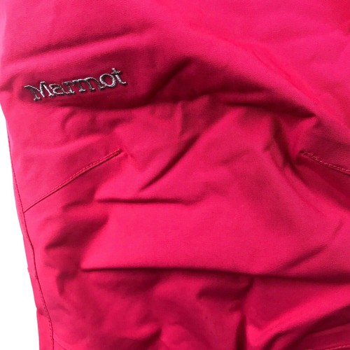 MARMOT Insulated Nylon Pull On Snow Pants Girls Youth M Winter Snow Sports PINK - Picture 4 of 9