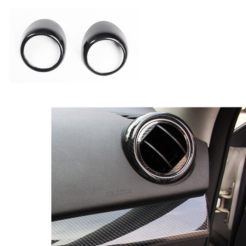 ABS Carbon Fiber Style  interior Side Vent  Cover Trim For Mazda 3 2010-2013