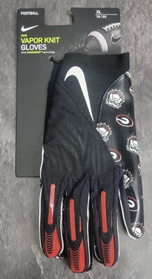 Nike Vapor Knit Georgia Bulldogs PE Football Gloves Size XL DX4928
