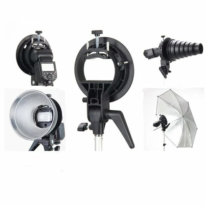 US Godox S-type Bracket Speedlite Adapter Holder Bowens for AD200 AD200Pro Flash - Image 4 of 4