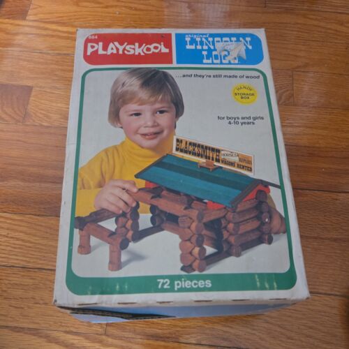 Playskool Lincoln Logs Set 884 Blacksmith 1978 - komplett