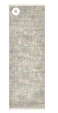 Karastan Runner Rug 2’7”x 7’3” Solitude Plaza Dilao Dark Grey Beige