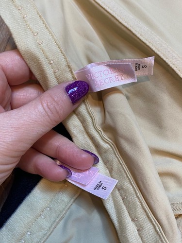 Y2K Victorias Secret Longline Sujetador Sin Tirantes Corsé Lote De 3 Beige Y Negro Nylon - Imagen 7 de 11