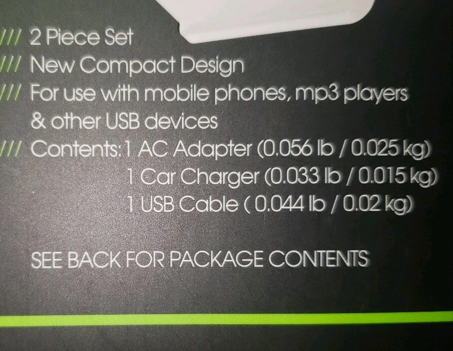 Nuevo-Vibe Kit de Carga USB Auto Universal Coche y Hogar Nuevo Blanco Compatible con Samsung Foto 3 de 4