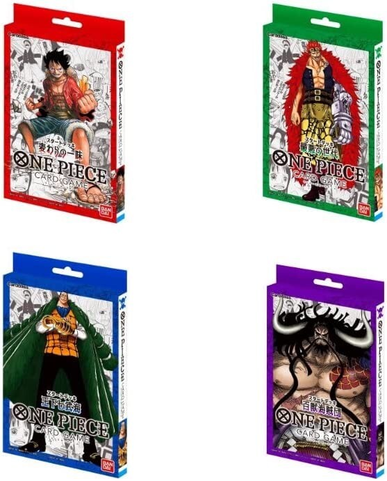 BANDAI ONE PIECE Card Game Start Deck Set of 5 Complete 2022 TCG