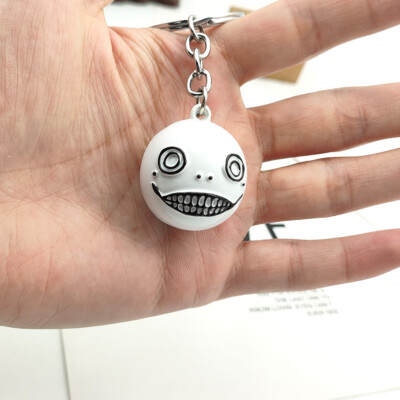 Nier Automata Emil Cosplay Alloy Ball Robot Keychains Pendant 3*4Cm