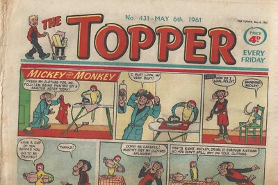THE TOPPER COMIC + COA No 431 - 6 May 1961 VINTAGE & ORIGINAL PERFECT GIFT