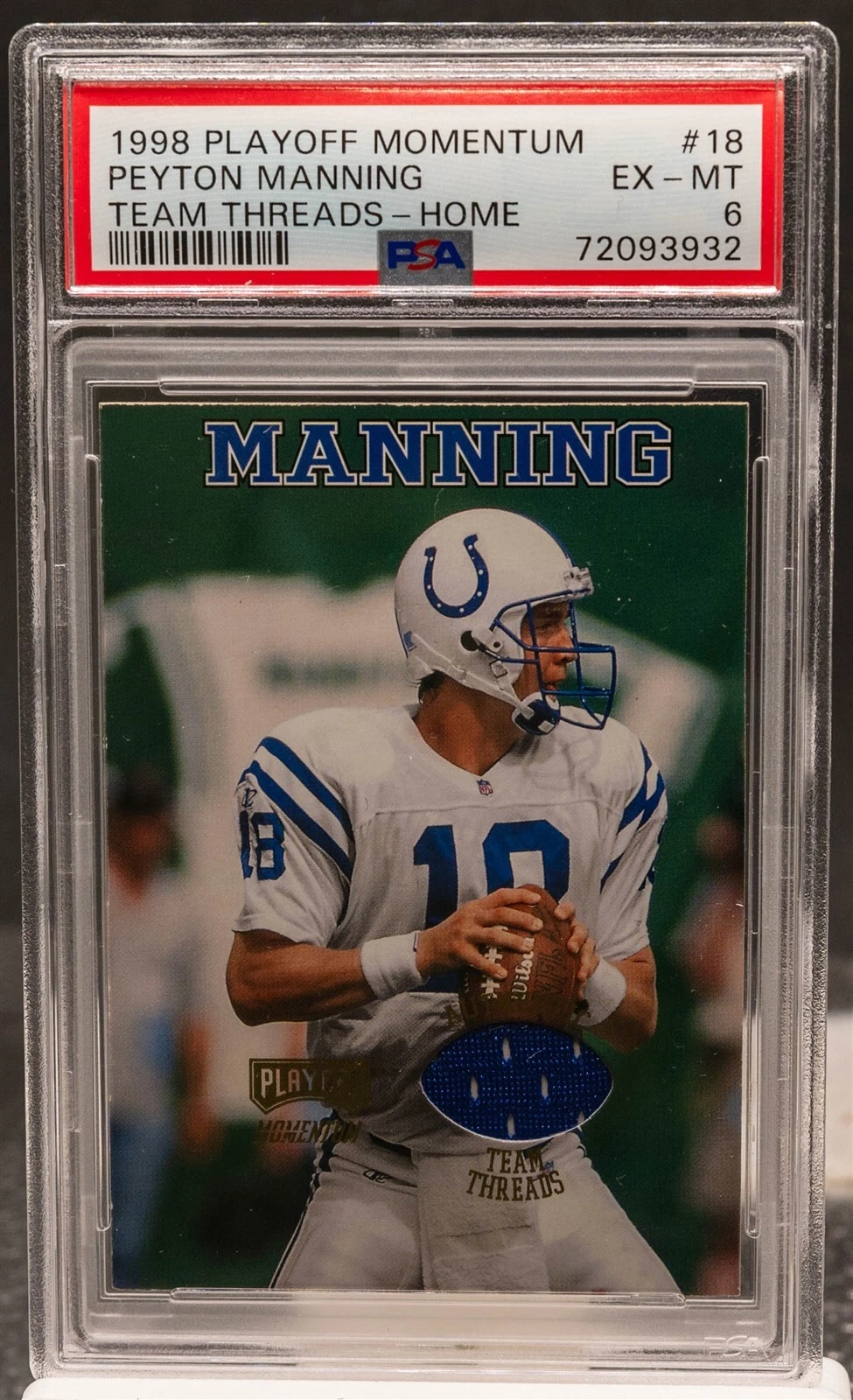 Peyton Manning Playoff Momentum Team Threads #18 Home