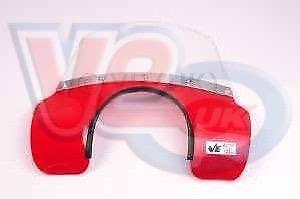 Solid Red Flyscreen AJS Modena Lexmoto Milano Fly Wind Screen Mod - Picture 1 of 1