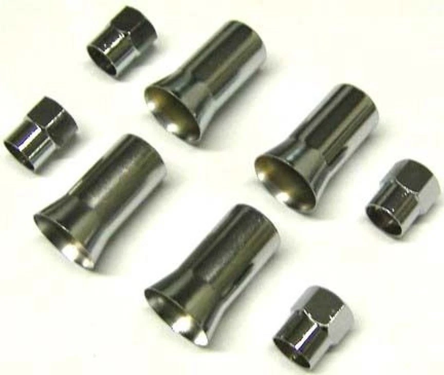 UNIVERSAL TPMS Tire Rubber Valve Stem Chrome Dress Up Kit Sleeve Covers Caps 414 - Image 3 of 4