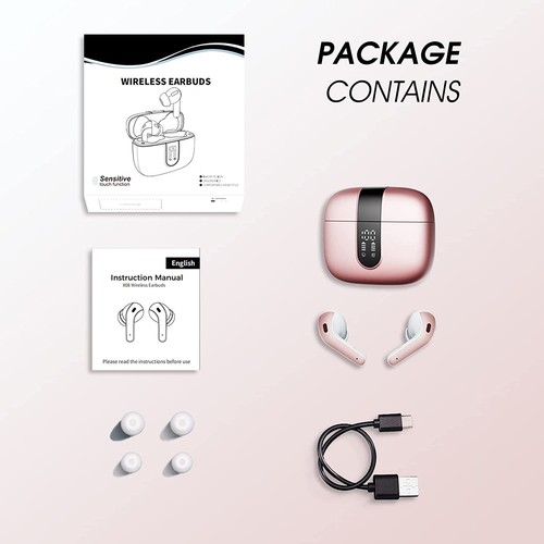 True Wireless Ohrhörer X08 schwarz 40H Playtime LED Display IPX7 wasserdicht - Bild 33 von 37