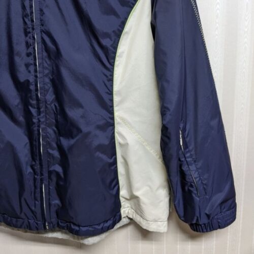 Giacca donna Weather Tamer X-Large reversibile con cappuccio e zip intera foderata blu XL - Foto 3 di 11